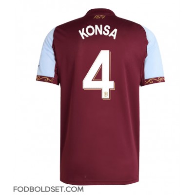 Aston Villa Ezri Konsa #4 Hjemmebanetrøje 2025-26 Kortærmet Aston Villa Ezri Konsa #4 Hjemmebanetrøje 2025-26 Kortærmet